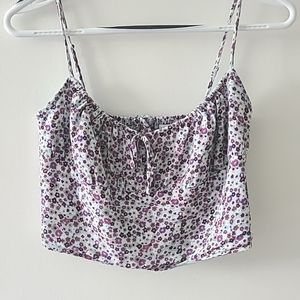 Aritzia Sunday Best Delilah Tank in Purple Floral